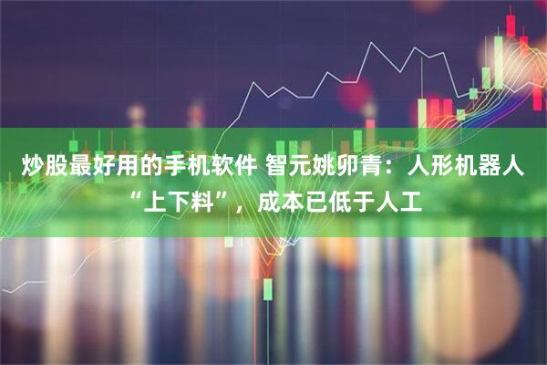 炒股最好用的手机软件 智元姚卯青:人形机器人“上下料”,成本已低于人工